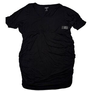 Torrid Super Soft Black Shirred Elbow Bodycon Dress Womens Plus Size 6 6X 30 NWT